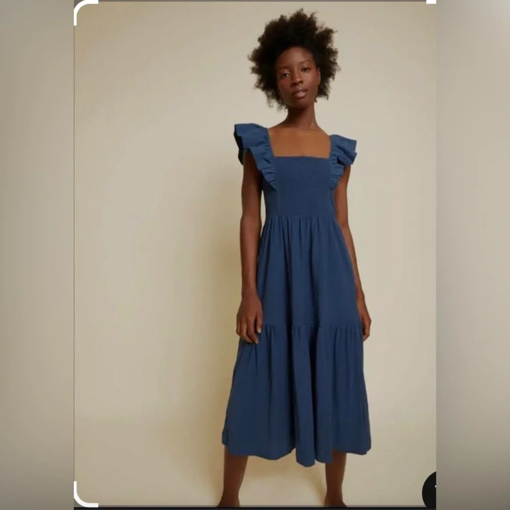 Nation Ltd. Gwen Tie Back Dress- French Navy XS - Picture 3 of 8
